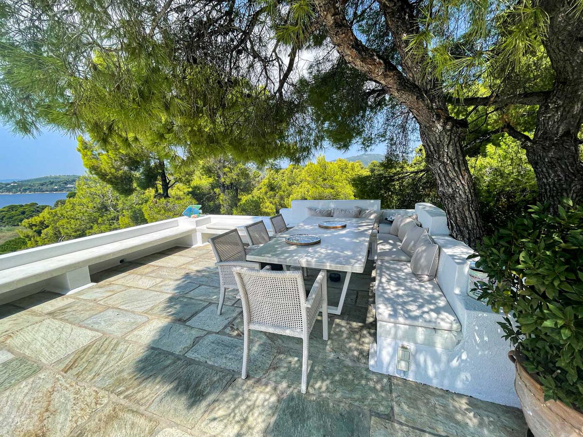 Villa Aglaia – terrace with sea view
